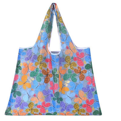 Πτυσσόμενη οικολογική τσάντα για ψώνια με εκτύπωση μόδας Τσάντες χειρός Πτυσσόμενες τσάντες τσάντα μεγάλης χωρητικότητας για ταξίδια παντοπωλείου