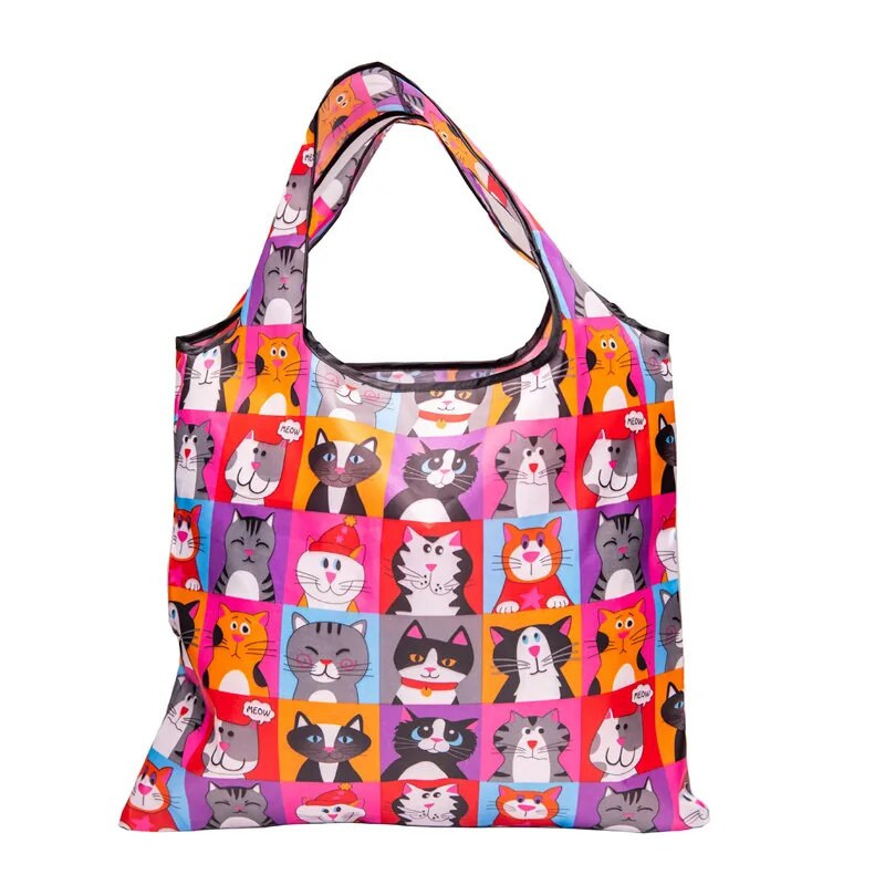 Πτυσσόμενη οικολογική τσάντα για ψώνια με εκτύπωση μόδας Τσάντες χειρός Πτυσσόμενες τσάντες τσάντα μεγάλης χωρητικότητας για ταξίδια παντοπωλείου