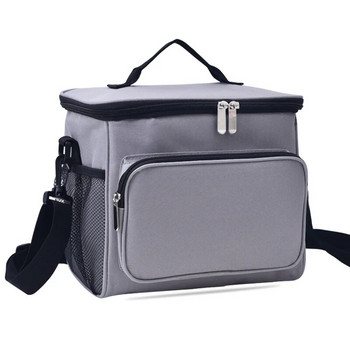 Oxford Insulated Lunch Bag μεγάλης χωρητικότητας Outdoor PEVA Thermal Picnic Box με ιμάντα ώμου Αδιάβροχο πακέτο ψύξης