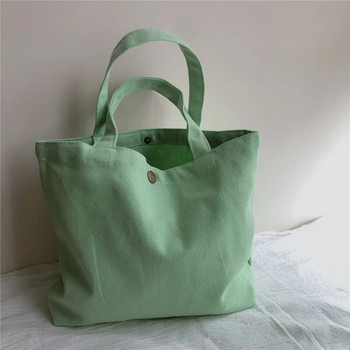 Модни платнени чанти Едноцветна дамска пазарска чанта Екологична сгъваема чанта Чанти за хранителни стоки Сгъваеми джобни чанти през рамо