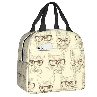 Smiješne naočale s tablicom za ispitivanje oka Kutije za ručak koje se mogu ponovno koristiti Ženske višenamjenske optičarke Optometričar Termalni hladnjak Torba za ručak za hranu