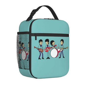 The Beatle Insulated Lunch Bags Μεγάλη επαναχρησιμοποιήσιμη θερμική τσάντα Tote μεσημεριανό Box Office Ταξίδια Άνδρες Γυναίκες