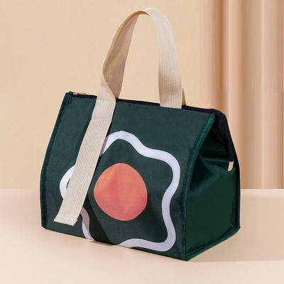 Unisex karikatūra Cute Tote pārtikas soma Pārnēsājama ūdensizturīga Oksfordas svaiga bieza pusdienu soma ar rāvējslēdzēju, termiska Oksfordas studentu pusdienu kaste