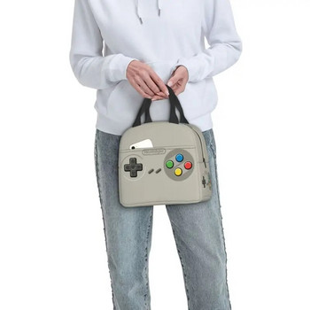 Турбо контролер за ретро видеоигри Преносими кутии за обяд Многофункционален охладител за любители на геймъри Термоизолирана чанта за обяд Детска