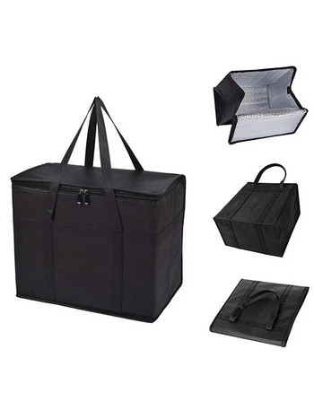 Мека кутия за охладителна чанта с горна част с цип и подсилена долна дъска Изолирана чанта за многократна употреба за къмпинг пикник