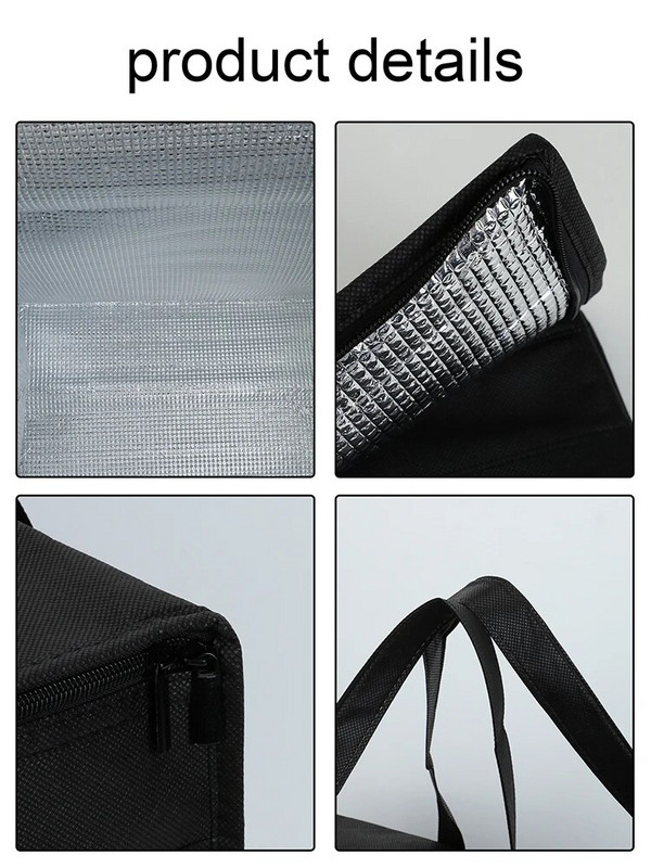 Mīksta dzesētāja soma kaste ar rāvējslēdzēju augšpusē un pastiprinātu apakšu, izolētu atkārtoti lietojamu somu kempinga piknikam