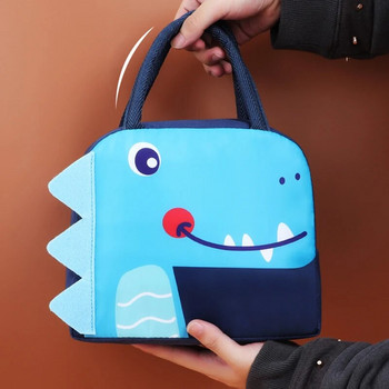 Термоизолирана чанта за обяд Преносим хладилник Термочанта Детска училищна кутия за пикник Кутия за обяд Tote 3D Cartton Bento Водоустойчива чанта