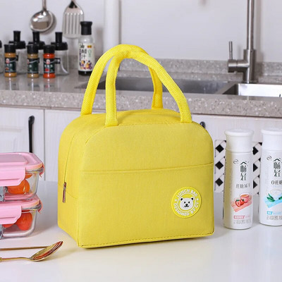 Pārnēsājama izolēta pusdienu soma sievietēm, bērniem, saldētavas pikniks pārtikas termiskais konteiners darbam ceļojumu pusdienu kastes soma Bento aksesuāri