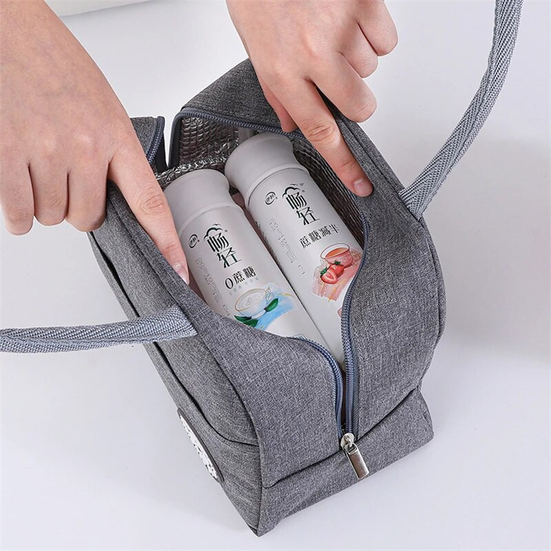 Pārnēsājama izolēta pusdienu soma sievietēm, bērniem, saldētavas pikniks pārtikas termiskais konteiners darbam ceļojumu pusdienu kastes soma Bento aksesuāri