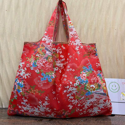 Atkārtoti lietojami iepirkumu maisiņi Mazgājami dažādi piederumi Somas salokāmas sieviešu plecu somas Ceļojumu somas Izturīgs un biezināts neilons