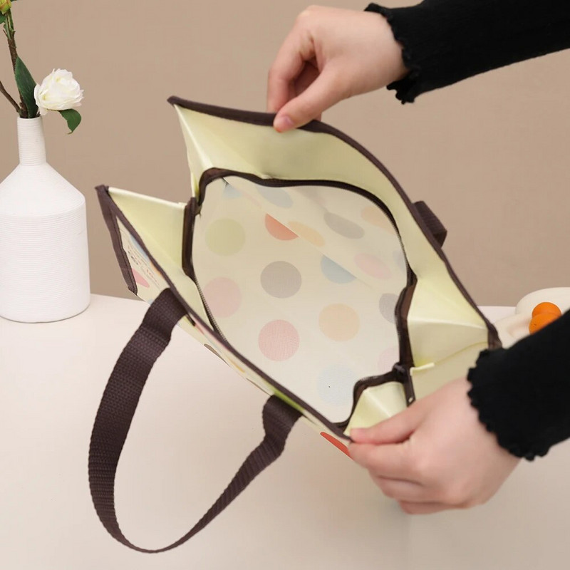 Κινούμενα σχέδια Επαναλήψιμες μη υφασμένες τσάντες αγορών Γυναικεία τσάντα τσάντας γυναικείας διαφήμισης Shopper Eco τσάντα ώμου