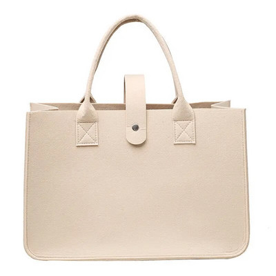 Nauja pirkinių rankinė Moteriška 2023 m. didelės talpos atvira madinga veltinio rankinė.