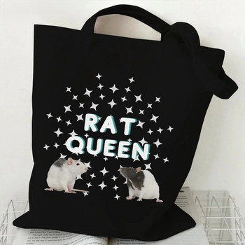 Τσάντες ώμου Rat Γυναικείες τσάντες κινουμένων σχεδίων Animal Rat πτυσσόμενες τσάντες τσάντες vintage τσάντες αγορών 2023 Casual γυναικείες τσάντες
