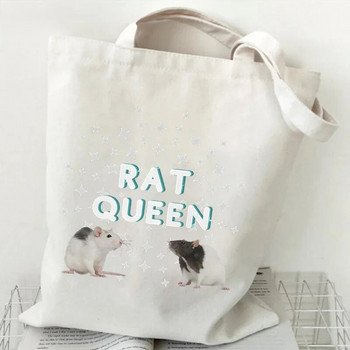 Τσάντες ώμου Rat Γυναικείες τσάντες κινουμένων σχεδίων Animal Rat πτυσσόμενες τσάντες τσάντες vintage τσάντες αγορών 2023 Casual γυναικείες τσάντες
