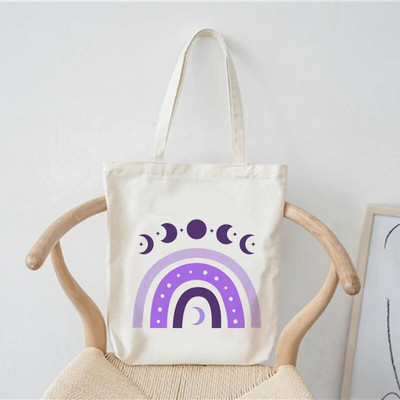 Ženska torba za kupovinu Modna ležerna ljetna torba na rame Sklopiva višekratna kupovna torba u Harajuku stilu Studentska platnena velika torba