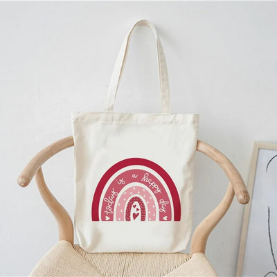 Ženska torba za kupovinu Modna ležerna ljetna torba na rame Sklopiva višekratna kupovna torba u Harajuku stilu Studentska platnena velika torba