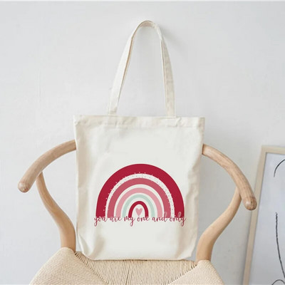 Ženska torba za kupovinu Modna ležerna ljetna torba na rame Sklopiva višekratna kupovna torba u Harajuku stilu Studentska platnena velika torba