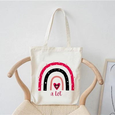 Ženska torba za kupovinu Modna ležerna ljetna torba na rame Sklopiva višekratna kupovna torba u Harajuku stilu Studentska platnena velika torba