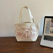 2023. gada korejiešu stila sieviešu soma ar sarkanu burtu augšējo rokturi, audekls, mazs iepirkumu maisiņš, meitenei, mazs, somiņš, sieviešu rokassomiņa, liela audekla soma