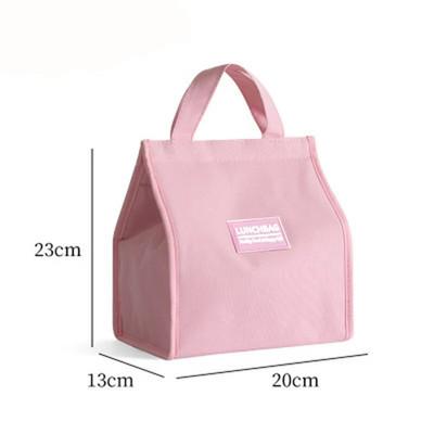 Pārnēsājami Oksfordas pusdienu maisiņi Svaigs aukstuma maisiņš biroja studentiem Ērts pusdienu kastīte Tote Couples Zili rozā pārtikas konteineru soma