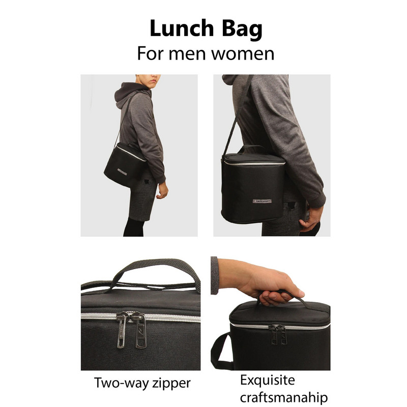 Φορητή τσάντα μεσημεριανού γεύματος Θερμομόνωση κουτί γεύματος Tote Cooler Handbag Τσάντες μεσημεριανού γεύματος για γυναίκες Βολικό κουτί Tote Τσάντες τροφίμων