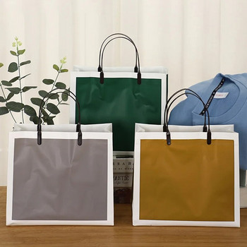 1 τεμ. επαναχρησιμοποιήσιμη τσάντα tote τσάντες αγορών φιλικές προς το περιβάλλον Γυναικείες διαφανείς τσάντες αδιάβροχες PVC τσάντα αποθήκευσης τσάντα για δώρο