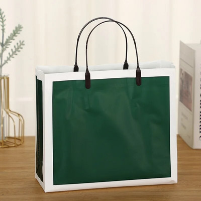 1 gab Atkārtoti lietojama soma videi draudzīgi iepirkumu maisiņi sievietēm Caurspīdīga rokassomiņa Ūdensizturīga PVC pircēju soma uzglabāšanas soma dāvanai