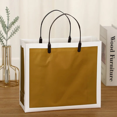 1 gab Atkārtoti lietojama soma videi draudzīgi iepirkumu maisiņi sievietēm Caurspīdīga rokassomiņa Ūdensizturīga PVC pircēju soma uzglabāšanas soma dāvanai