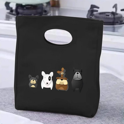 Pusdienu maisiņa roktura izolācijas dzesētāja soma karikatūra, apdrukāta pusdienu kastīte, pikniks ceļojumi, pārnēsājama pārtikas uzglabāšana brokastu termiskā pārtikas soma