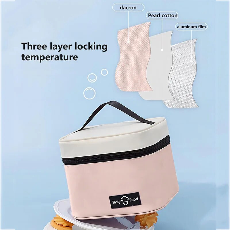 Torba za ručak velikog kapaciteta Prijenosna torba za piknik na otvorenom Toplinska izolacija Vreće za led velikog kapaciteta Kutija za ručak Vreće za grickalice za pohranu leda