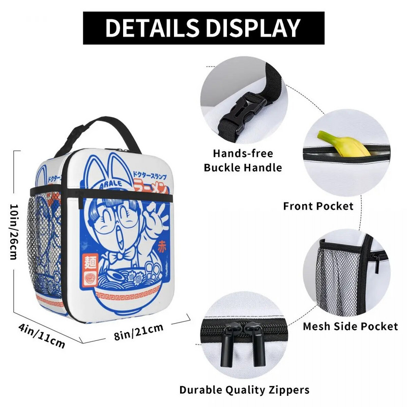 Arale From Dr Slump Thermal Insolated Lunch Bags Work Portable Box for Lunch Thermal Cooler Lunch Box