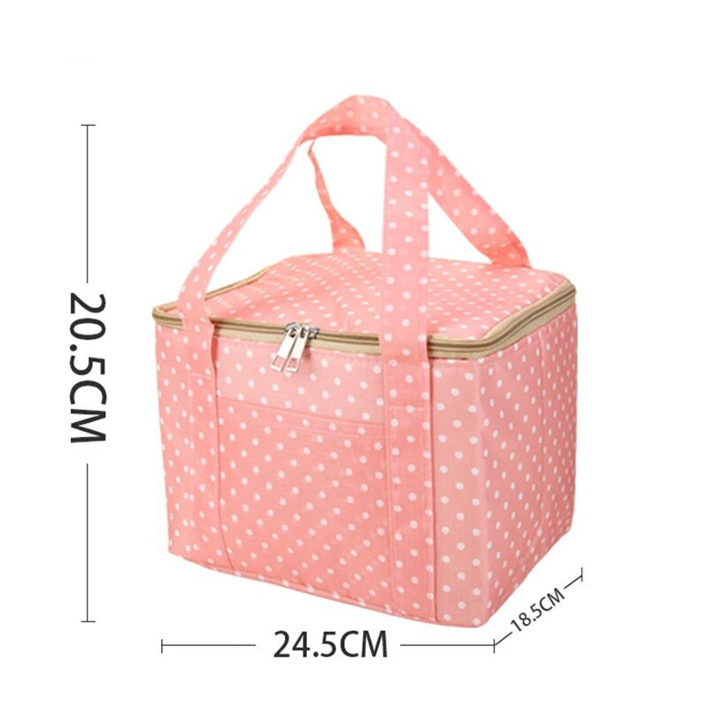 Termalne torbe za ručak od Oxford tkanine velikog kapaciteta Prijenosni izolacijski spremnik za pohranu hrane Bento Box Rashladna torba za piknik putovanja