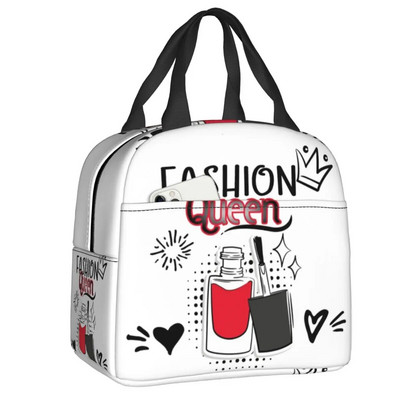 Modes nagu lakas izolēti pusdienu maisiņi darbam skolas pirkstu nagiem manikīram Tech Resuable Cooler Thermal Bento Box sievietēm