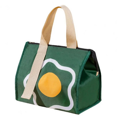 Pārnēsājamas termiskās pusdienu kastes somas Lielas ietilpības Oksfordas auduma pārtikas uzglabāšanas rokassomas Ceļojumu piknika maisiņš, izolēts dzesētājs Bento soma