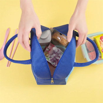 Чанта за обяд Bento Bag Детска ръчна изолирана чанта Оксфордски плат Сладък анимационен студент Lunchbox Чанта
