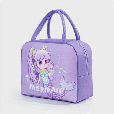 Τσάντα μεσημεριανού γεύματος Bento Bag Kids Handheld Insolated Bag Oxford Cloth Cute Cartoon Student τσάντα μεσημεριανού γεύματος