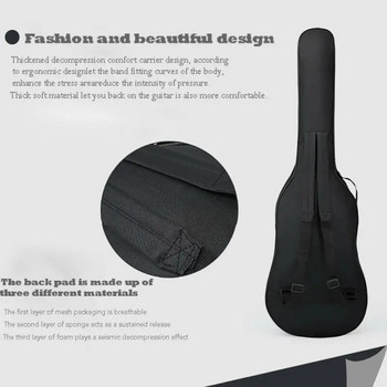 2019 Най-новите горещи черни подплатени водоустойчиви чанти за бас електрическа китара Калъф за носене Държач за чанта