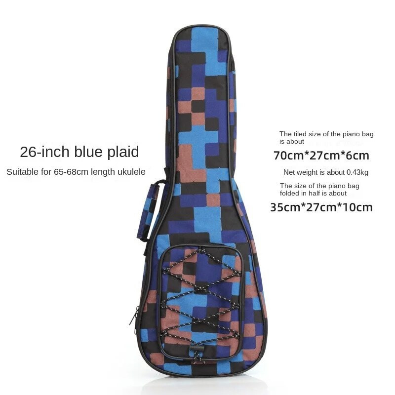 Τσάντα Ukulele με επένδυση από βαμβάκι 21-26 ιντσών Αδιάβροχη θήκη Προστατευτική θήκη μίνι κιθάρας ώμους τσάντα μεταφοράς μπάσο Τσάντα μουσικών οργάνων