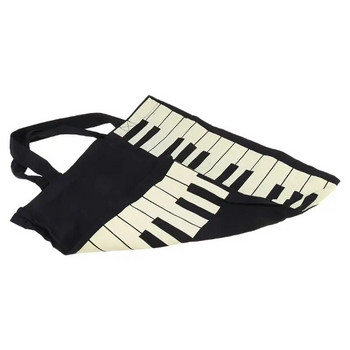 Горещи модни черни клавиши за пиано Музикална дамска чанта Мъжка чанта Пазарска чанта Дамска чанта