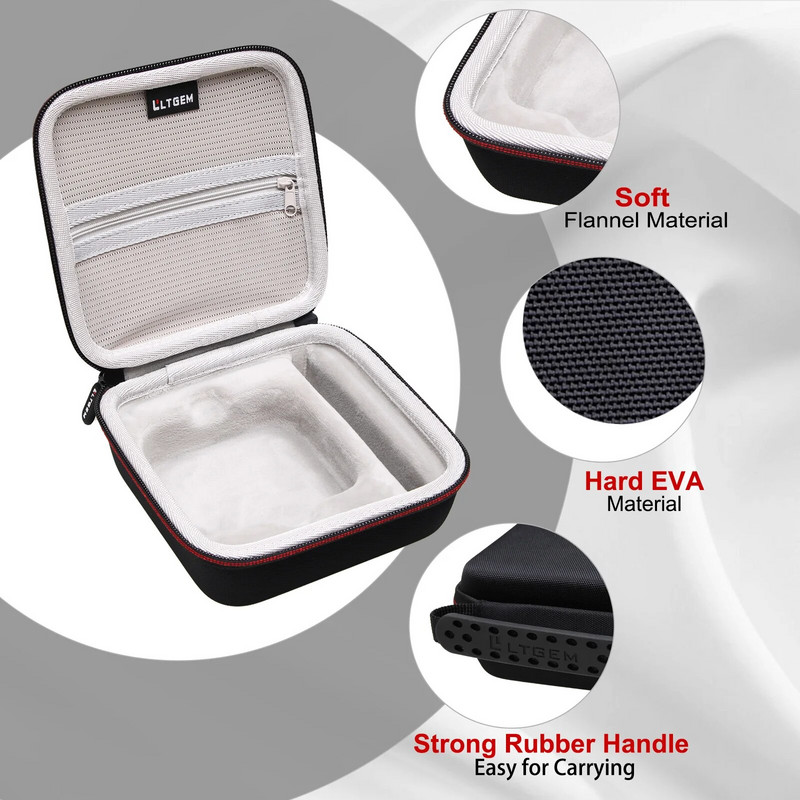 LTGEM EVA cietais futrālis 2022. gada Apple TV 4K Wi‑Fi ar 64 GB krātuvi (3. paaudze) — ceļojumi — aizsargājoša soma pārnēsāšanai