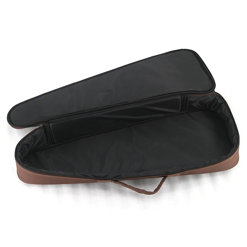 Ukulele somas futrālis ar plecu polsterējumu, 21 23 26 collu brūns pārnēsājams mīksts futrālis, koncerts mūzikas instrumentiem XM112