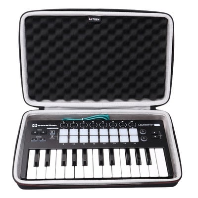 LTGEM EVA tvrda torbica za Novation Launchkey Mini 25-Note USB tipkovnicu MK2 Controller - Putna zaštitna torba za nošenje