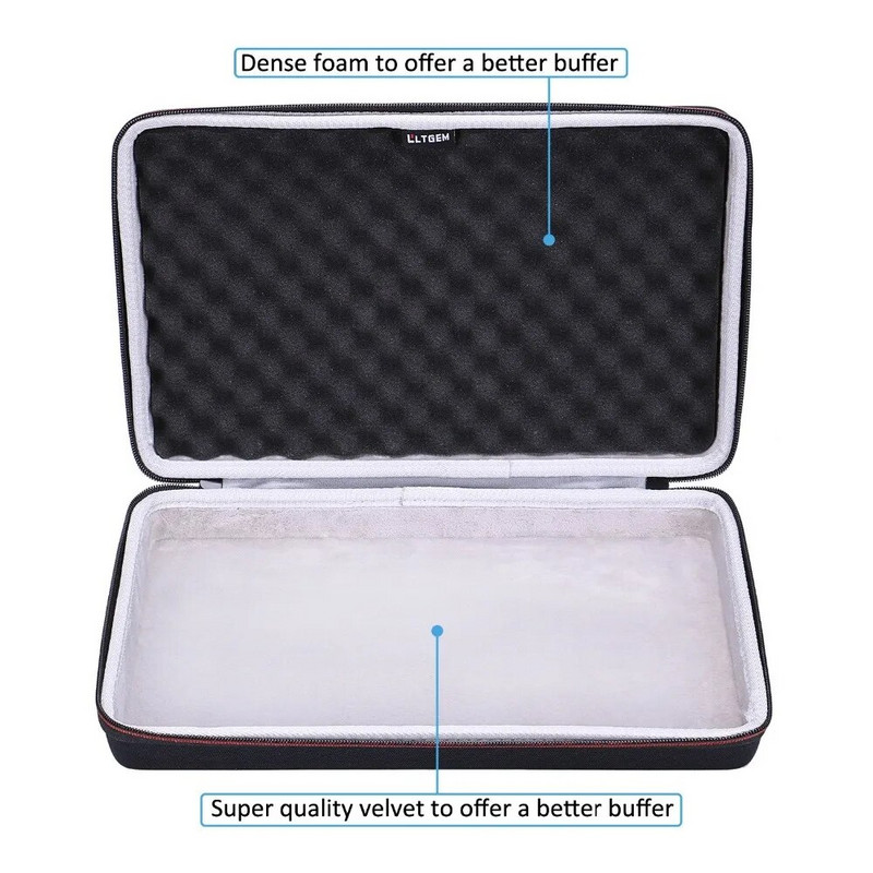 LTGEM EVA kõvaümbris Novation Launchkey Mini 25-märkmega USB-klaviatuuri MK2 kontrolleriga – reisikindel kandekott