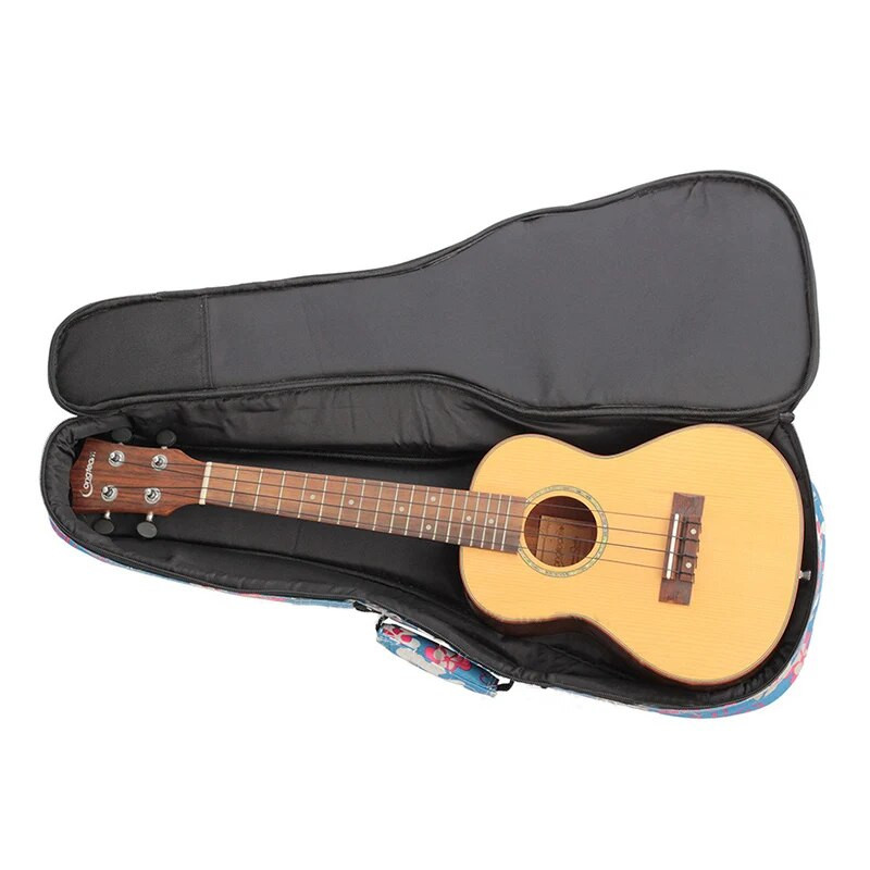 21-26 in 10 mm pamučna podstava, ukulele torba, vodootporna torbica, zaštitnik, mini gitara, torba za ramena, torba za bas glazbene instrumente