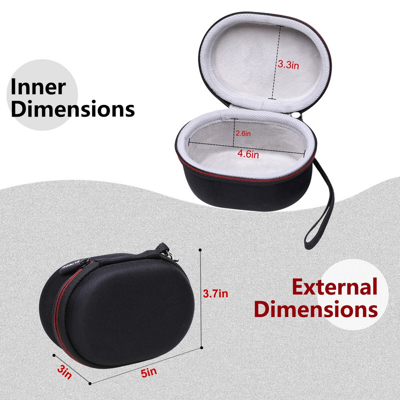 LTGEM EVA cietais futrālis Logitech Lift vertikālajai ergonomiskajai peles aizsargājošajai uzglabāšanas kastei