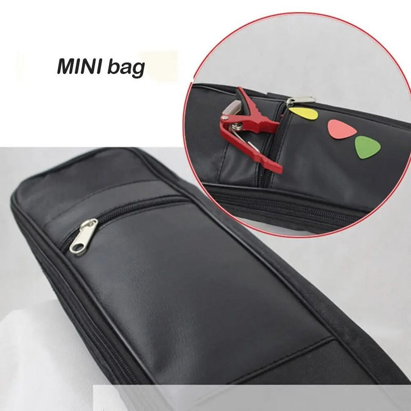 Akustiskā uzglabāšanas maisiņš Instrumentu somas Ūdensizturīgs elektriskās ģitāras futrālis plecu soma mugursoma 40/41 collas ģitāras soma