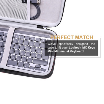 Замяна на твърд калъф LTGEM за ключове Logitech MX Мини минималистична безжична осветена клавиатура, калъф за носене за съхранение при пътуване
