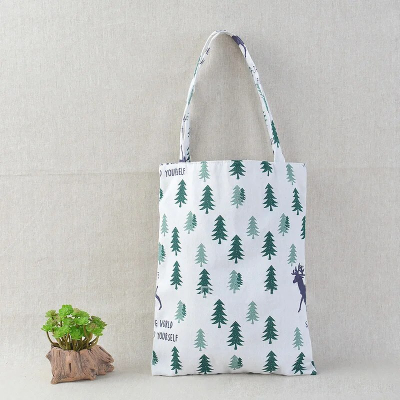 Casual επαναχρησιμοποιήσιμη γυναικεία τσάντα ώμου Μαλακό βαμβακερό λινό λουλούδι Τσάντα αγορών Casual Handbag Tote Satchel High Capacity 2022 Hot