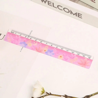 Jauki akrila taisni lineāli Kawaii skolas biroja piederumu plānotājs piederumi studentu balvas zīmēšanas rīki