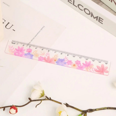 Jauki akrila taisni lineāli Kawaii skolas biroja piederumu plānotājs piederumi studentu balvas zīmēšanas rīki